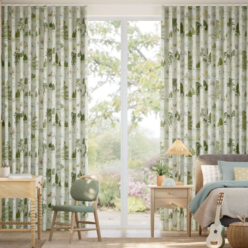 Winnie-The-Pooh-Forest-Green-Curtains