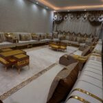 Wooden Bench Majlis, Arabic Majlis Sofa01