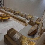 Wooden Bench Majlis, Arabic Majlis Sofa09