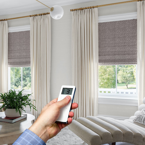 luxury motorized curtains dubai