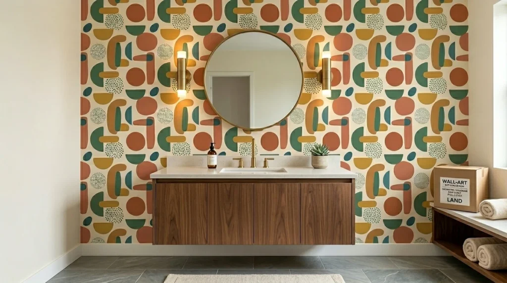 Bathroom Accent Wallpaper Dubai