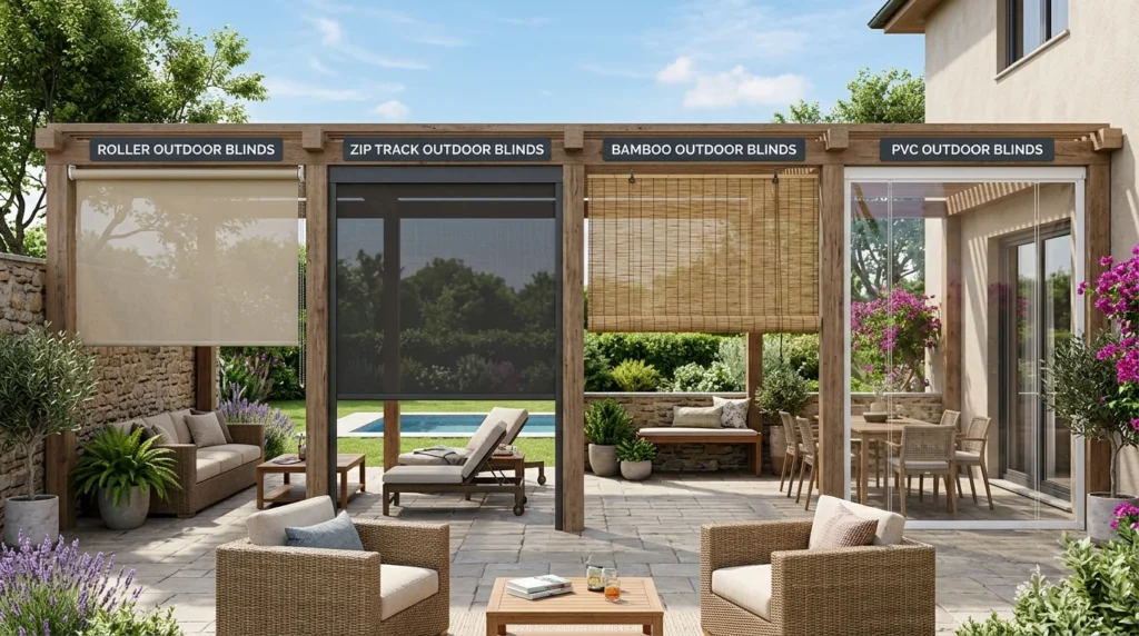 Types of Outdoor Blinds in Dubai
