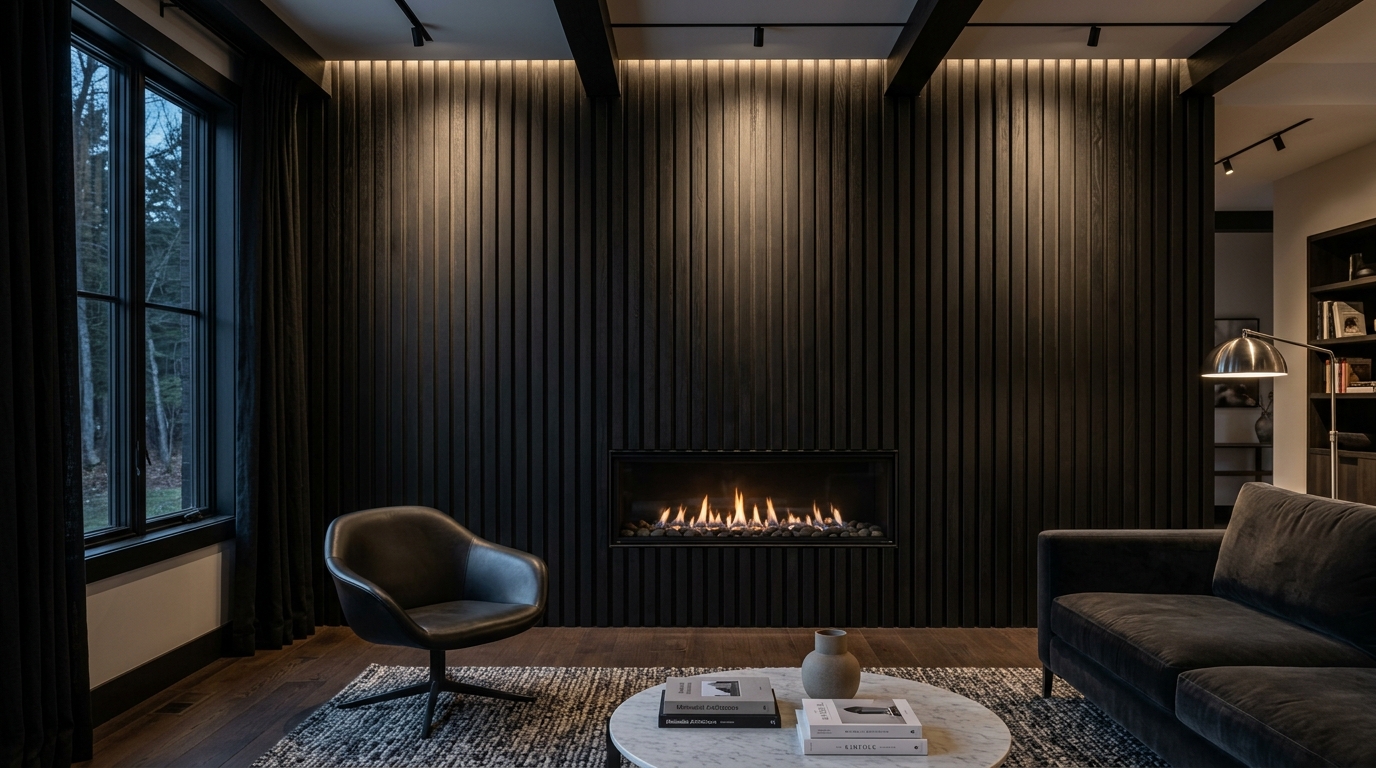 Black Oak Wall Panels Dubai