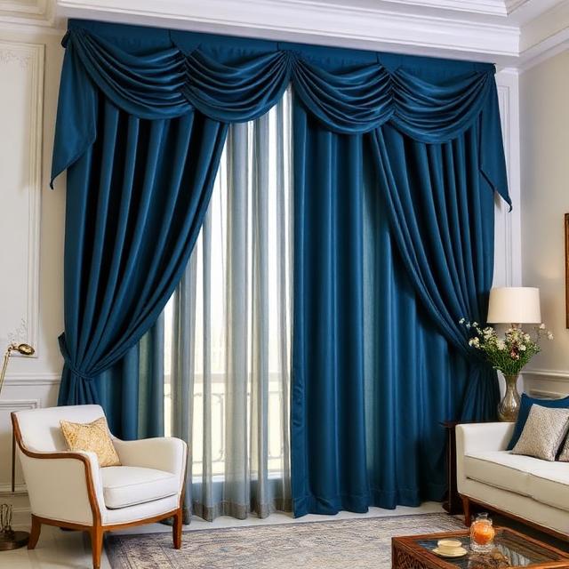 Velvet Curtains for Formal Living Rooms and Majlis Areas