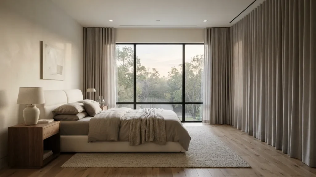 Ripple Fold Bedroom Curtains Dubai