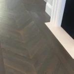 Deep Fumed Dark Chevron Parquet Flooring Dubai