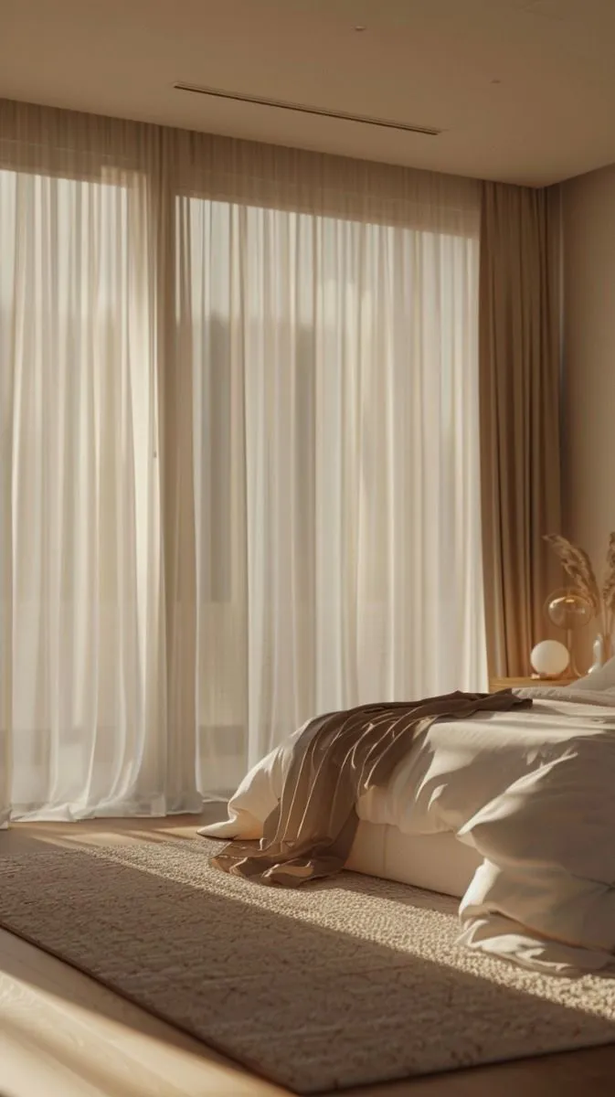 Modern Bedroom Curtains Dubai