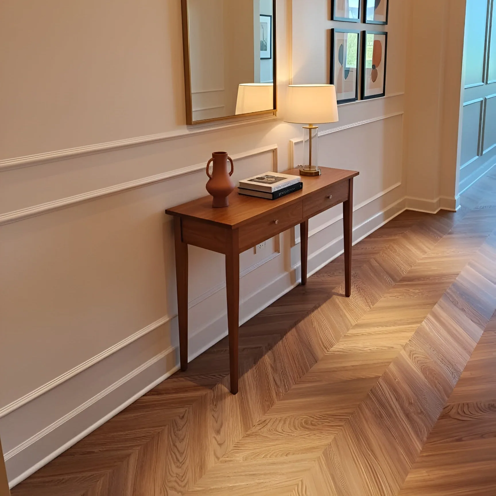 Matte Finish Chevron Flooring Dubai