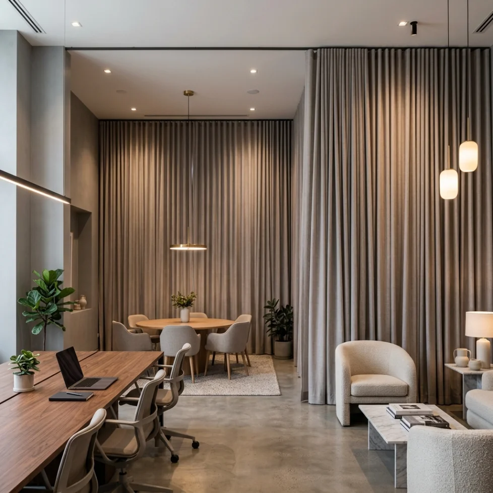 Commercial Interior Soundproof Curtains