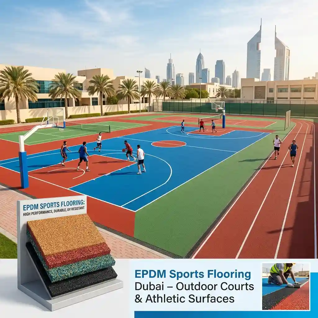 EPDM Sports Flooring Dubai – Outdoor Courts & Athletic Surfaces - Image 3