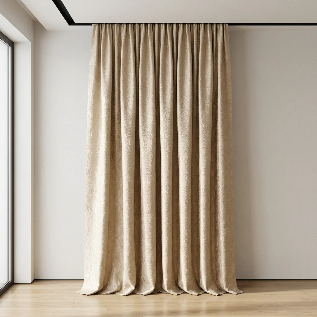 Jacquard soundproof curtain