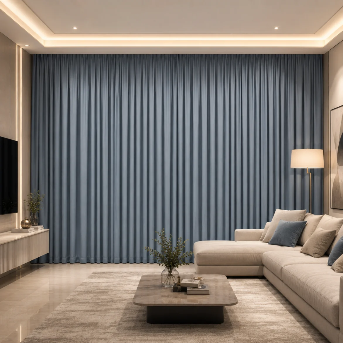 Modern Living Room Soundproof Curtain