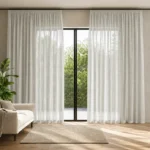 White Airy Sheer Panel