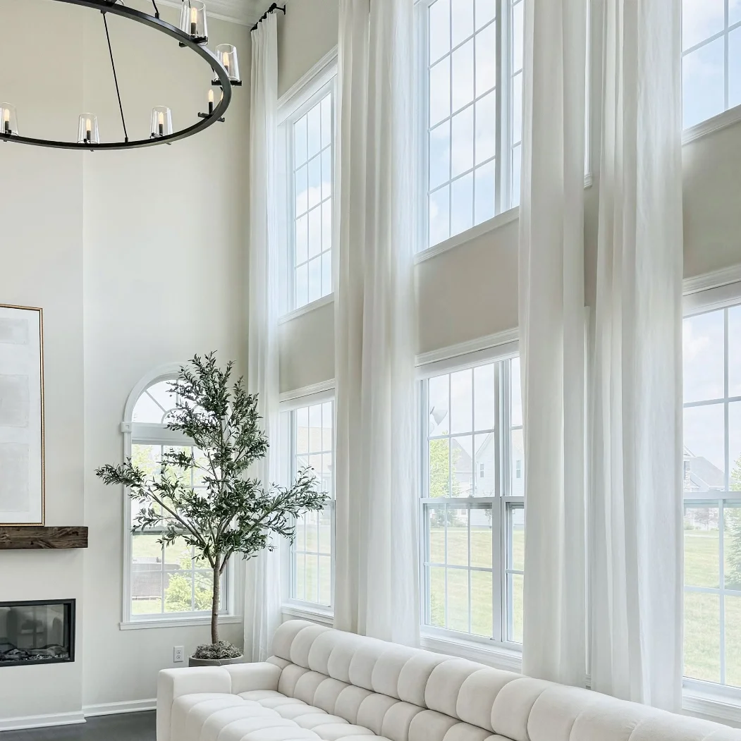 elegant sheer curtains in Dubai