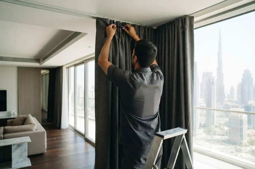 soundproof curtains installation in dubai