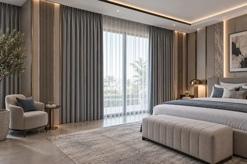 Blackout Curtains with Decorative Panels