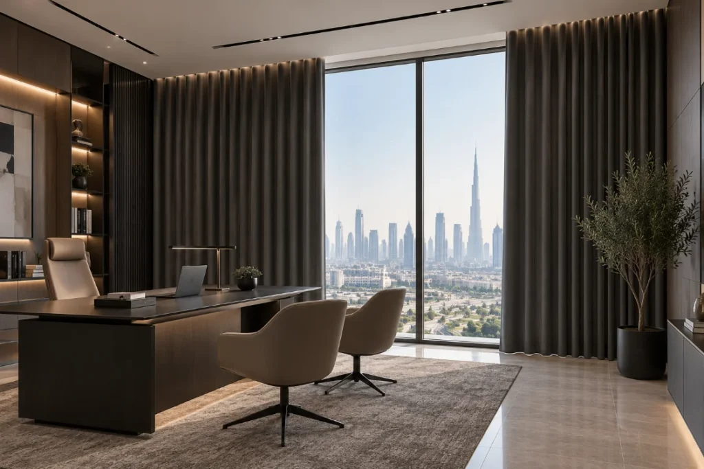 Blackout Wave Fold Curtains in Dubai