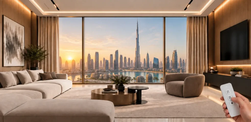 Luxury Motorized Curtains in Dubai