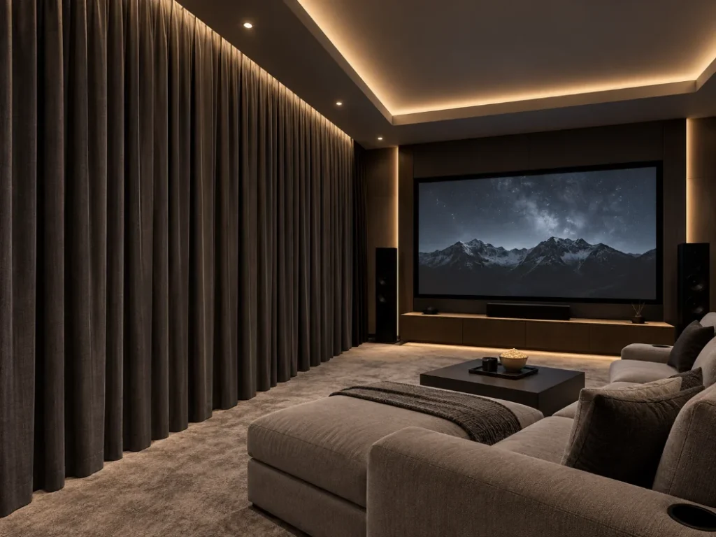 Home Theatre / Media Room Blackout Curtains