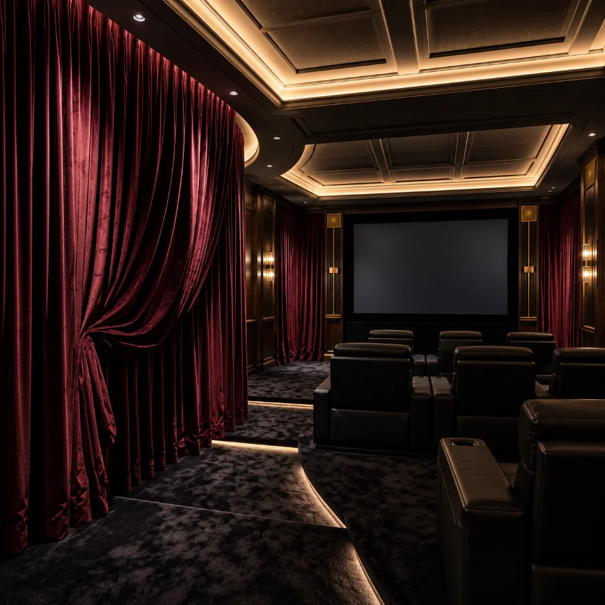 Motorized Velvet Curtains