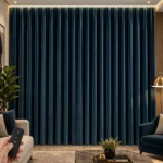 Navy Motorized Drape