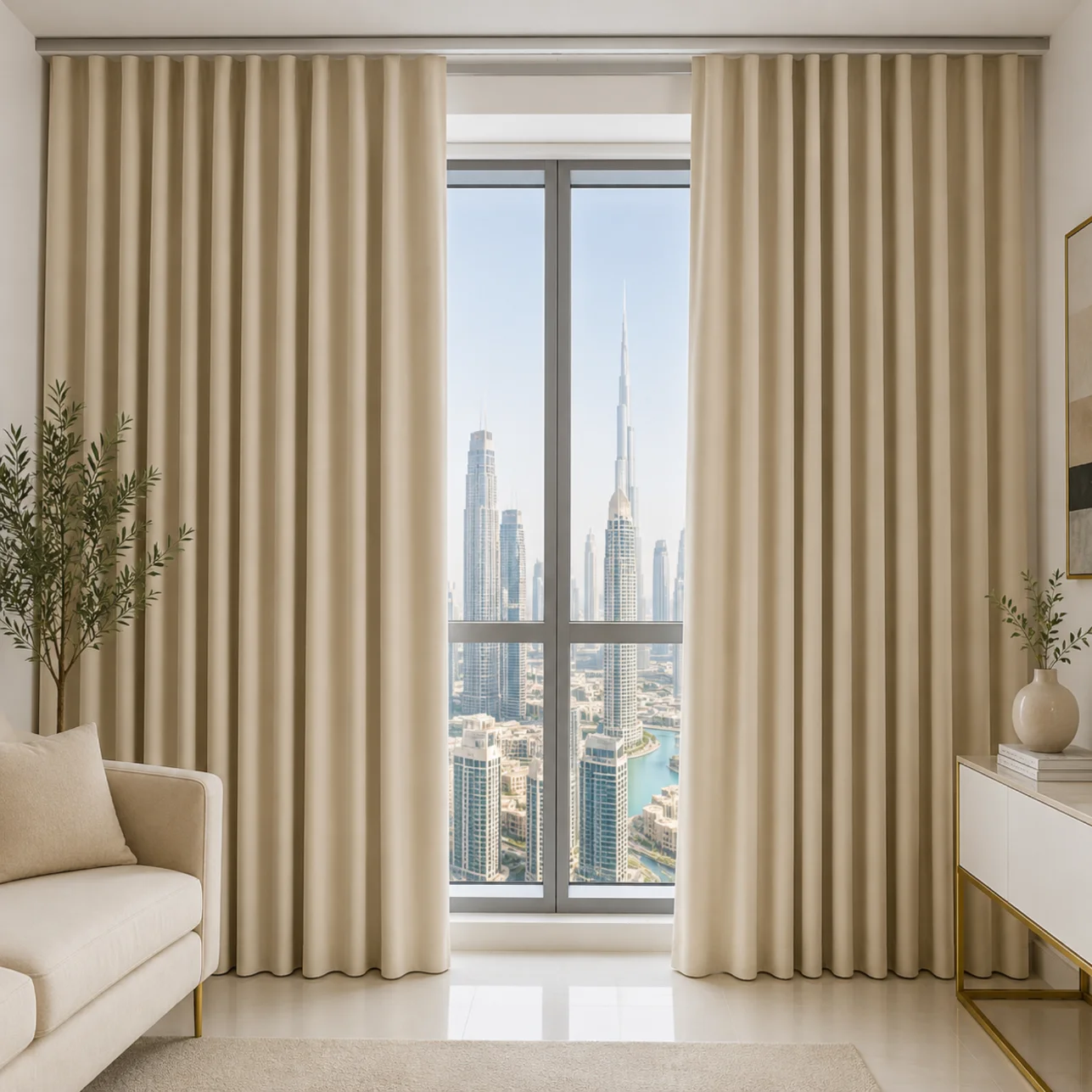 Warm Beige Curtain